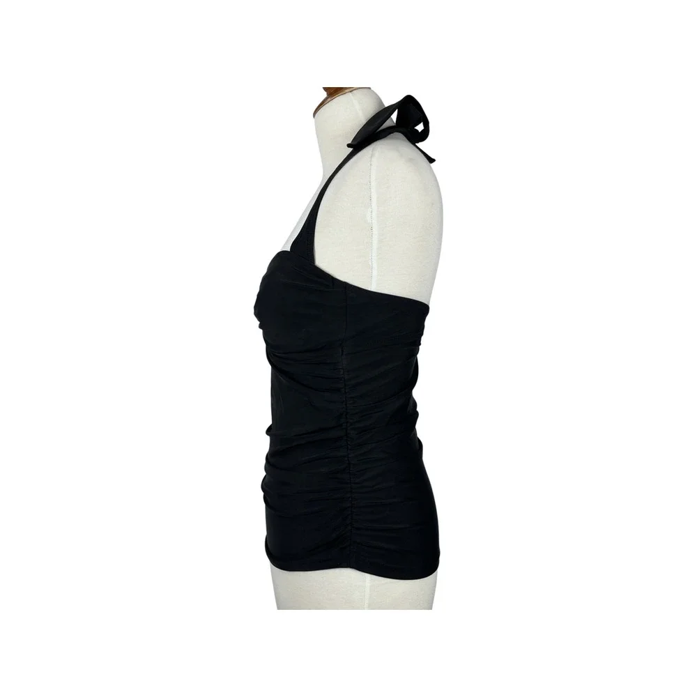 Athleta Women's Black Halter Tankini Top Size 34 B/C